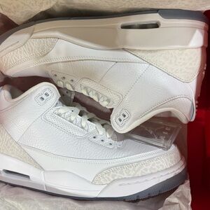 Jordan 3 pure money (2018)White and Gray Sneakers size 9.5m